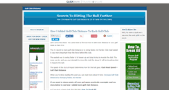 Desktop Screenshot of golfclubdistance.org